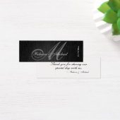 Élégant Monogram Wedding Favor Tags (Bureau)