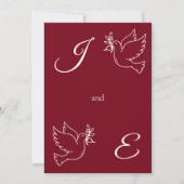 Elegant Monogram Wedding Invitation Aesthetic Kaart (Voorkant)