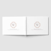 Elegant Monogram Wedding Modern Classic Gastenboek (Volledig)