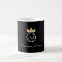 Elegant Monogram Zwart en Goud