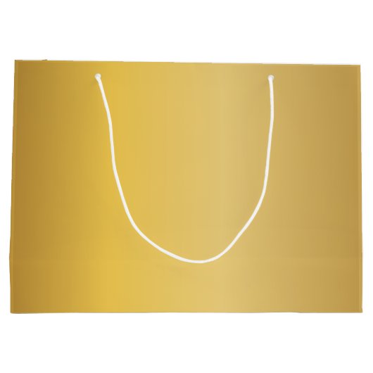 Elegant Monogram Zwart Goud Elegant Script Naam Groot Cadeauzakje (Achterkant)