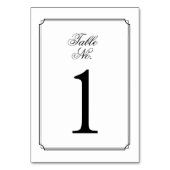 Elegant Monogram Zwart-wit Script Kaart (Voorkant)