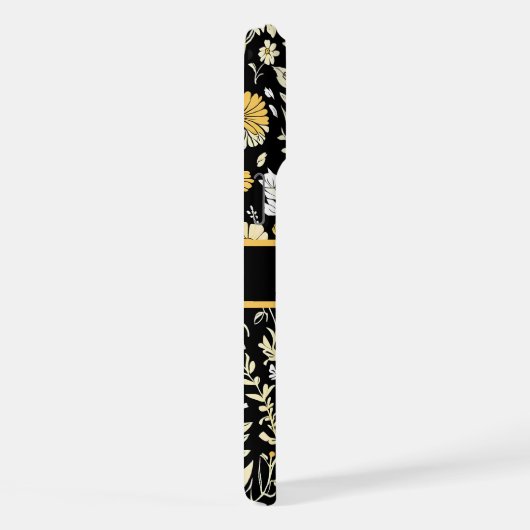 Élégant monograme Fleur sauvage moderne (Côté droit)