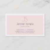 Elegant Monogramed Design Minimalistic Luxury Visitekaartje (Achterkant)