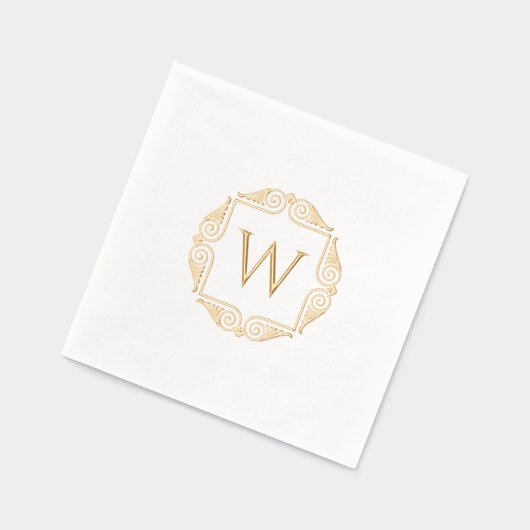 Élégant Monogramme Avec Cadre Art Déco Classique S (Gauche)