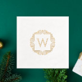 Élégant Monogramme Avec Cadre Art Déco Classique S