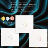 Élégant Monogramme avec cadre floral