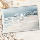 Élégant Monogramme avec Vows Mariage côtier