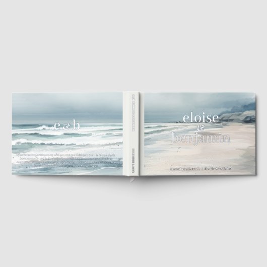 Élégant Monogramme avec Vows Mariage côtier (Complet)