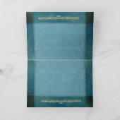 Élégant monogramme bleu ciel et océan (Intérieur)
