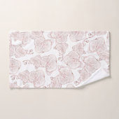 Élégant Monogramme Botanique Orchidée de Mariage (Serviette à main)
