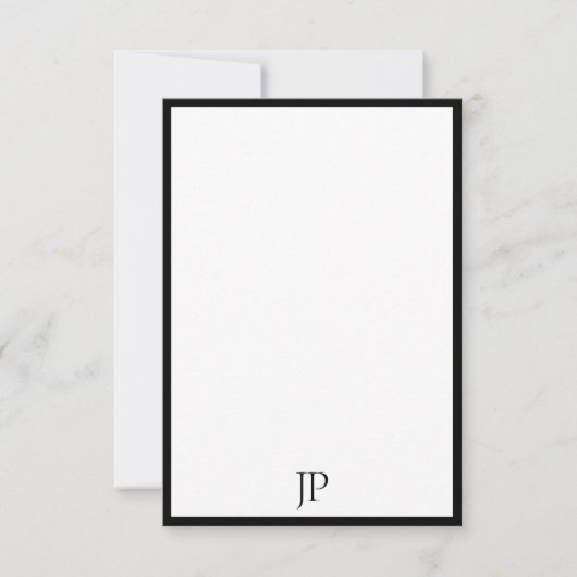 Élégant Monogramme Calligraphié Modèle de script (Devant)