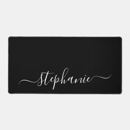 Élégant Monogramme Classic Minimal noir et blanc (Recto)