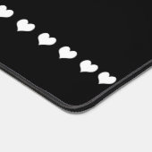 Élégant Monogramme Coeurs noir et blanc (Coin)