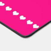 Élégant Monogramme Coeurs rose et blanc (Coin)