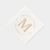 Élégant Monogramme Custom Bride & Groom Mariage Go (Droite)