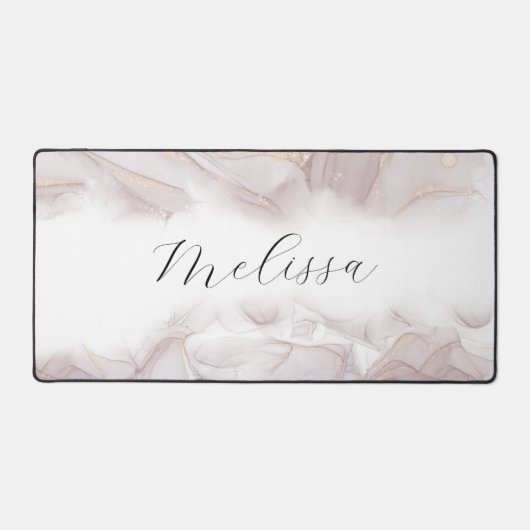 Élégant monogramme d'alcool d'encre de plage (Recto)