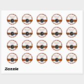 Élégant Monogramme Damask Enregistrer Les Stickers (Feuille)