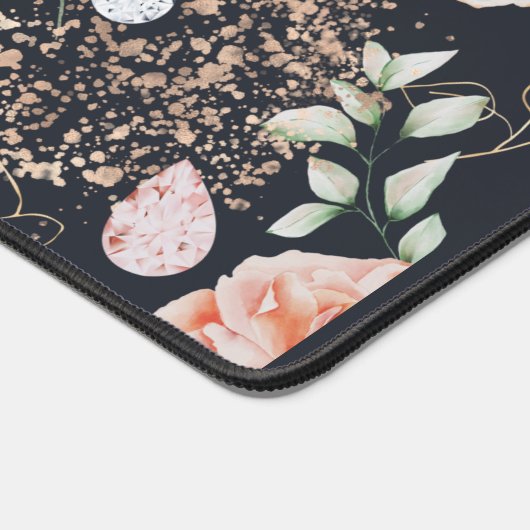 élégant monogramme d'aquarelle florale d'été (Coin)