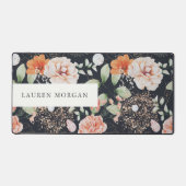 élégant monogramme d'aquarelle florale d'été (Recto)