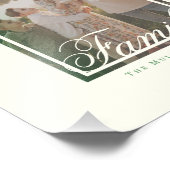 Élégant monogramme de famille photo mur art (Coin)