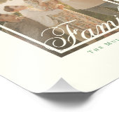 Élégant monogramme de famille photo mur art (Coin)