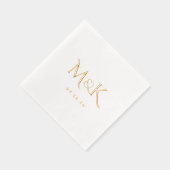 Élégant Monogramme de Mariage Simple (Droite)