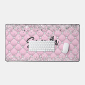 Élégant monogramme de parties scintillant brillant (Clavier et souris)