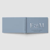 Élégant Monogramme Dusty Mariage bleu (Complet)