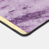 Élégant Monogramme en marbre violet doré (Coin)