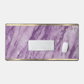 Élégant Monogramme en marbre violet doré (Clavier et souris)