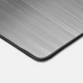 Élégant Monogramme Faux Argent Brossé Metallic (Coin)