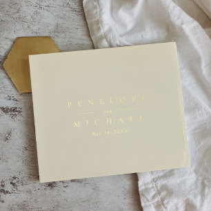 Élégant monogramme feuille d'or Mariage Côte d'Ama