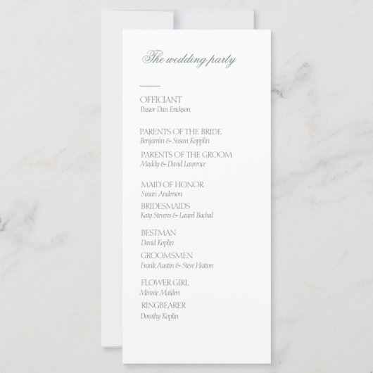 Élégant Monogramme Floral Crest Wedding Programme (Dos)