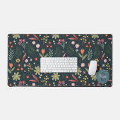 Élégant Monogramme Floral Moderne (Clavier et souris)