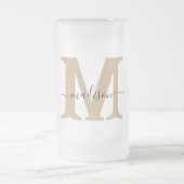 Élégant Monogramme Gelé Beer Mug (Centre)