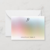 Élégant Monogramme manuscrit Modèle coloré (Devant)