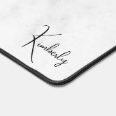 Élégant Monogramme Marbre gris blanc (Coin)