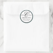 Élégant Monogramme Mariage Favoriser Merci Sticker (Sac)