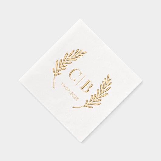 Élégant Monogramme Mariage mariée et chambre perso (Droite)