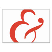 Élégant Monogramme Mariage Numéro de table (Dos)