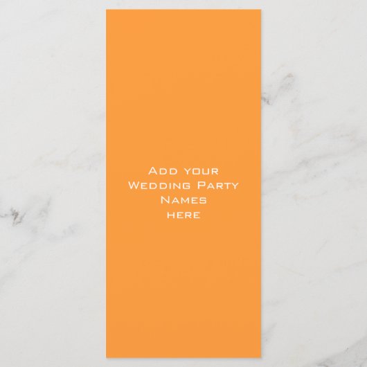 Élégant Monogramme Mariage programmes d'église ros (Dos)