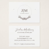 Élégant Monogramme Moderne Bijoux Écran d'oreille (Devant & derrière)