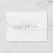 Élégant Monogramme moderne Seashell Certificat cad (Devant)