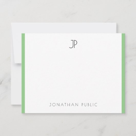 Élégant Monogramme Moderne Simple Modèle tendance (Devant)