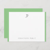 Élégant Monogramme Moderne Simple Modèle tendance (Devant / Derrière)