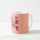 Élégant Monogramme N Mug (Devant droit)