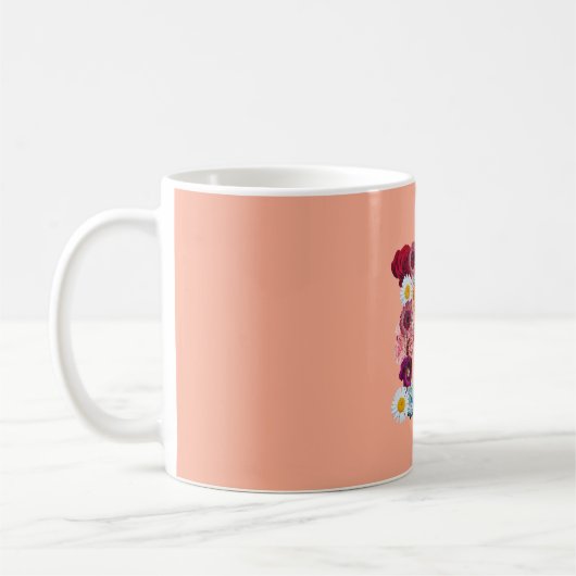 Élégant Monogramme N Mug (Gauche)