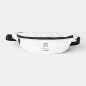 Élégant Monogramme Noir Et Blanc (Recto)