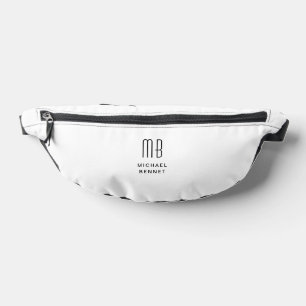 Élégant Monogramme Noir Et Blanc